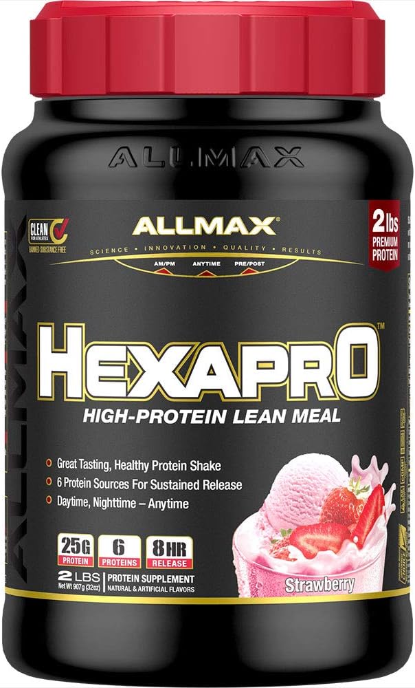 Read more about the article ALLMAX HEXAPRO Strawberry Protein Shake Review